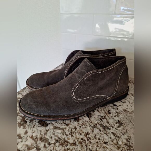 John Varvatos Gray Shuede boots shoes size 13 - Picture 4 of 12